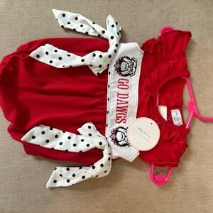 Georgia Bulldogs Abby & Evie 3 months